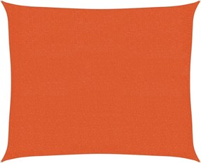 vidaXL Pânză parasolar, portocaliu, 2,5x3 m, HDPE, 160 g/m²