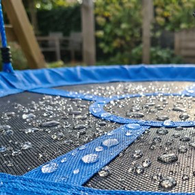 AIYAPLAY Leagăn tip cuib, leagăn pentru 2 copii cu corzi reglabile pe înălțime, șezut rotund Ø 80 cm, albastru | Aosom Romania