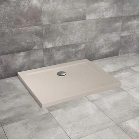 Cadita dus dreptunghiulara Radaway Doros D Stone 100x80 cm acril casmir