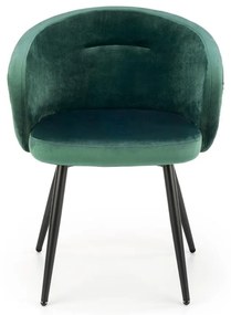 Scaun de bucaterie Meta, verde/negru