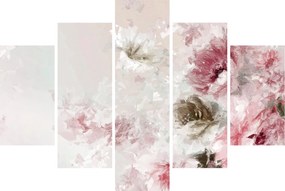 Tablou - Pictura flori roz (150x105 cm)
