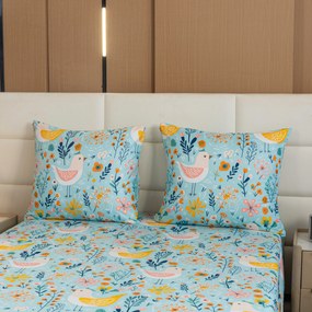Lenjerie de pat din microfibra SPRING TWEET colorat Dimensiune lenjerie de pat: 2 buc 70 x 90 cm | 200 x 220 cm