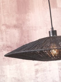 Lustra/Pendul eco din iuta Iguazu S disc 40cm, bl