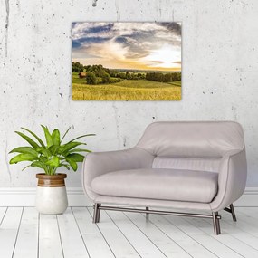 Tablou pe sticlă cu peisaj (70x50 cm)