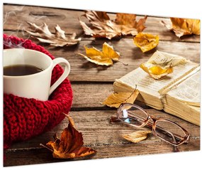 Tablou - Ceainărie de toamnă (90x60 cm)
