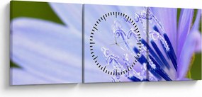 Tablou - Floare (cu ceas) (90x30 cm)