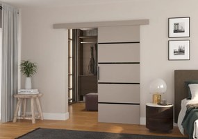 Ușă glisantă montată pe perete MUSCHU – 86x205 cm – Cașmir