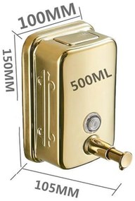 Dispenser  sapun lichid , gold ,   capacitate 500ml TRENDY S