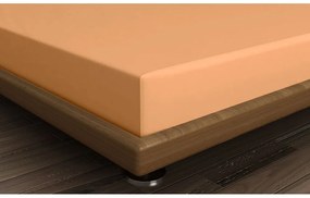 Cearceaf portocaliu din bumbac cu elastic 140x200 cm – Mijolnir