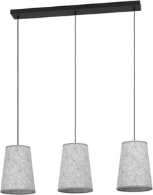 Lustră pe cablu Eglo 43985 ALSAGER 3xE27/40W/230V gri