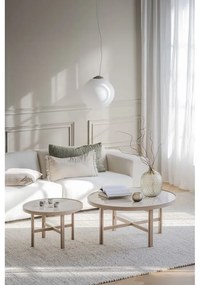 Măsuță de cafea în culoare naturală rotundă cu blat ceramic 90x90 cm Marsden – Rowico