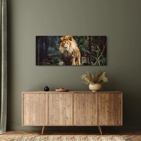Tablou cu leu în natură (120x50 cm)