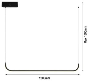 Immax NEO 07225L - Lampă LED reglabilă pe cablu PATTINI LED/26W/230V Tuya+DO