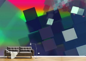 Tapet Premium Canvas - Forme geometrice colorate abstract