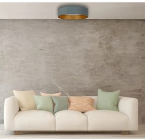 Plafonieră LED VELVET STAR LED/24W/230V d. 40 cm  verde-mentă/aurie Brilagi