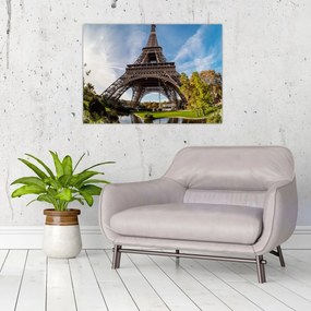 Tablou - Turnul Eiffel colorat (70x50 cm)