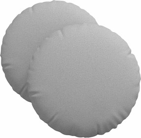 vidaXL Perne de Șezut 2 pcs Gri nori Ø40 x 13 cm țesătură