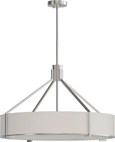 Open Design OR85655 - Lustră pe tijă DORETTO 6xE27/15W/230V Ø 70 cm m. crom/alb