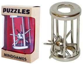 Puzzle hedgehog in a metal cage