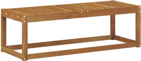 vidaXL Bancă de exterior natural 115 x 43 x 37 cm Lemn Solid de Acacia