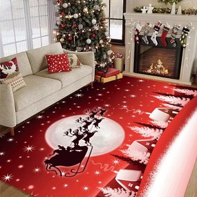 Covor decorativ Craciun, dreptunghiular, antiderapant, diverse marimi, CCD101
