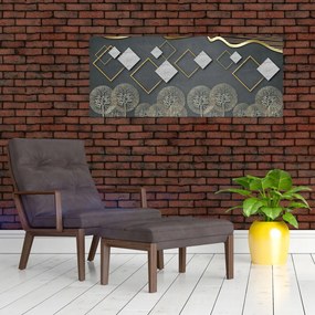 Tablou cu abstracție (120x50 cm)