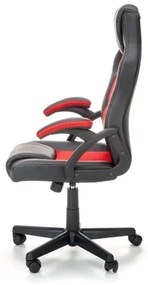 Scaun de birou KENU, negru/roșu