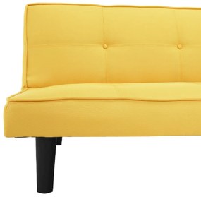 Canapea extensibilă, muştar/negru, ZELDA NEW