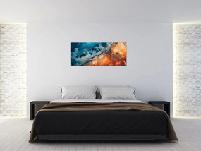 Tablou - Apă și foc (120x50 cm)