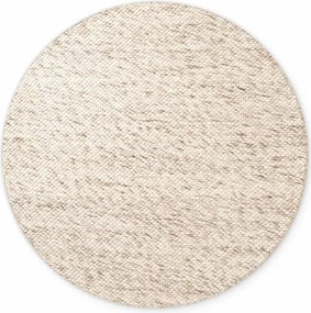 Covor bej/în culoare naturală țesut manual rotund din lână ø 160 cm Lyon Beans – Elle Decoration
