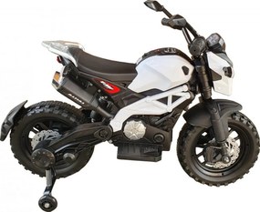 Motocicleta Electrica cu Acumulator Pentru Copii NOVOKIDS™ Enduro Moto Maxima, 3-8 ani, max 40 kg, Cu Melodii si Lumini, Suspensie pe spate, Roti