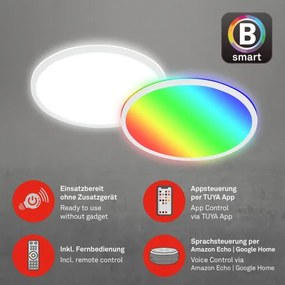 Briloner 7494016-LED RGBW plafonieră SMART dimabilă LED/22W/230V 4000K +telecomandă Wi‑Fi Tuya