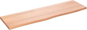 vidaXL Poliță perete maro deschis 100x30x2 cm lemn masiv stejar tratat