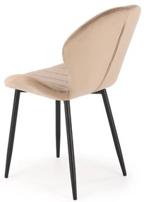 Scaun K538 velvet bej H85 cm
