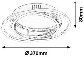 Rabalux 2184 - Plafonieră LED SELENA LED/30W/230V pr. 37cm
