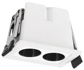 Corp incastrabil cu 2 spoturi LED BLAU alb