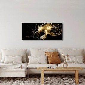 Tablou masca aurie (120x50 cm)