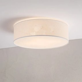 Plafonieră SIRJA PLISADO 4xE27/15W/230V Ø 45 cm albă