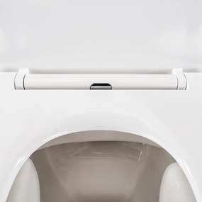 Toaletă fără ramă, montată pe perete, Tina