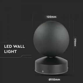 Aplică LED de exterior LED/7W/230V 4000K IP65 negru