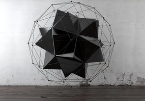 Fototapet - 3D geometrie (254x184 cm)