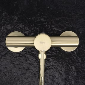 Baterie de duș REA Lungo Stripe BRUSH GOLD