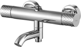 Coloana de dus cu termostat Lungo Diamond crom