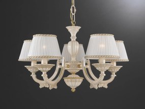 Candelabru cu 5 brate clasic design italian din alama 9660 RA-L. 9660/5
