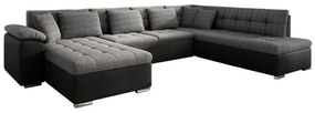 Colțar Miami 121 Funcția de dormit, 348x205x76cm, 144 kg, Picioare: Plastic
