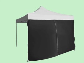 Perete lateral  4,5m cu ușă - hexagonal, Negru