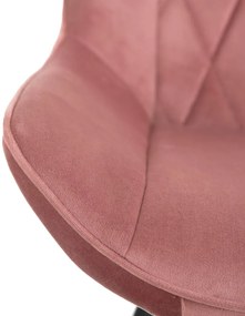 Scaun dining roz din catifea Chair Pink Velvet