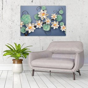 Tablu cu nufăr (90x60 cm)