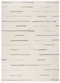 Covor crem țesut manual din lână 120x170 cm Dottie Linear – Flair Rugs