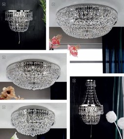 Lustra aplicata cristal Schöler design de lux Sheraton 55cm, chrome